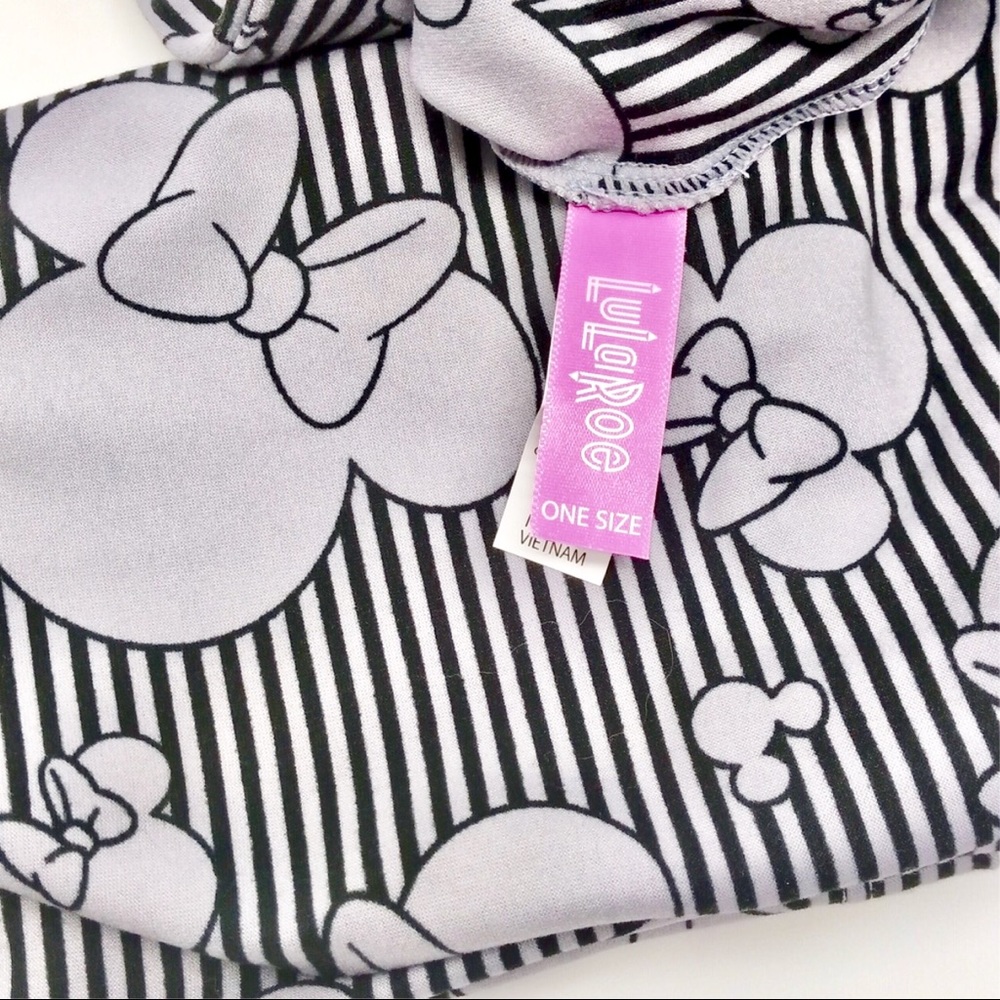LuLaRoe OS Leggings Disney Mickey & Minnie HTF - Picture 3 of 6